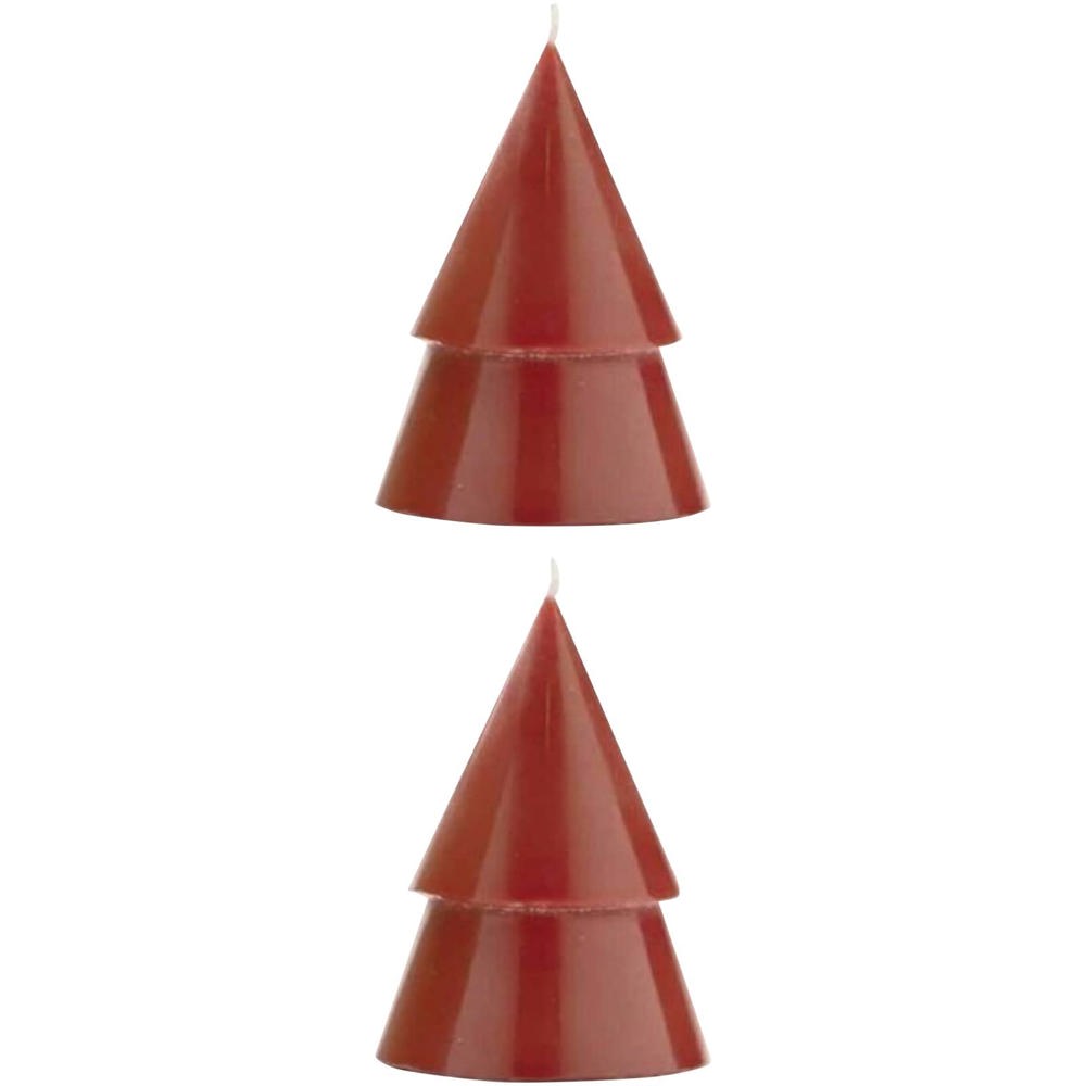 Bougie Originalhome format moyen - set de 2 rouge