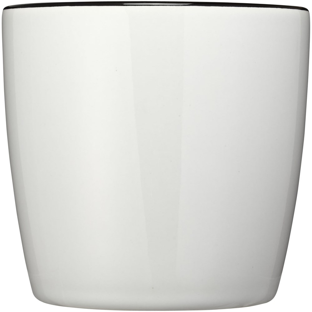 Aztec 340 ml Keramiktasse weiss, schwarz