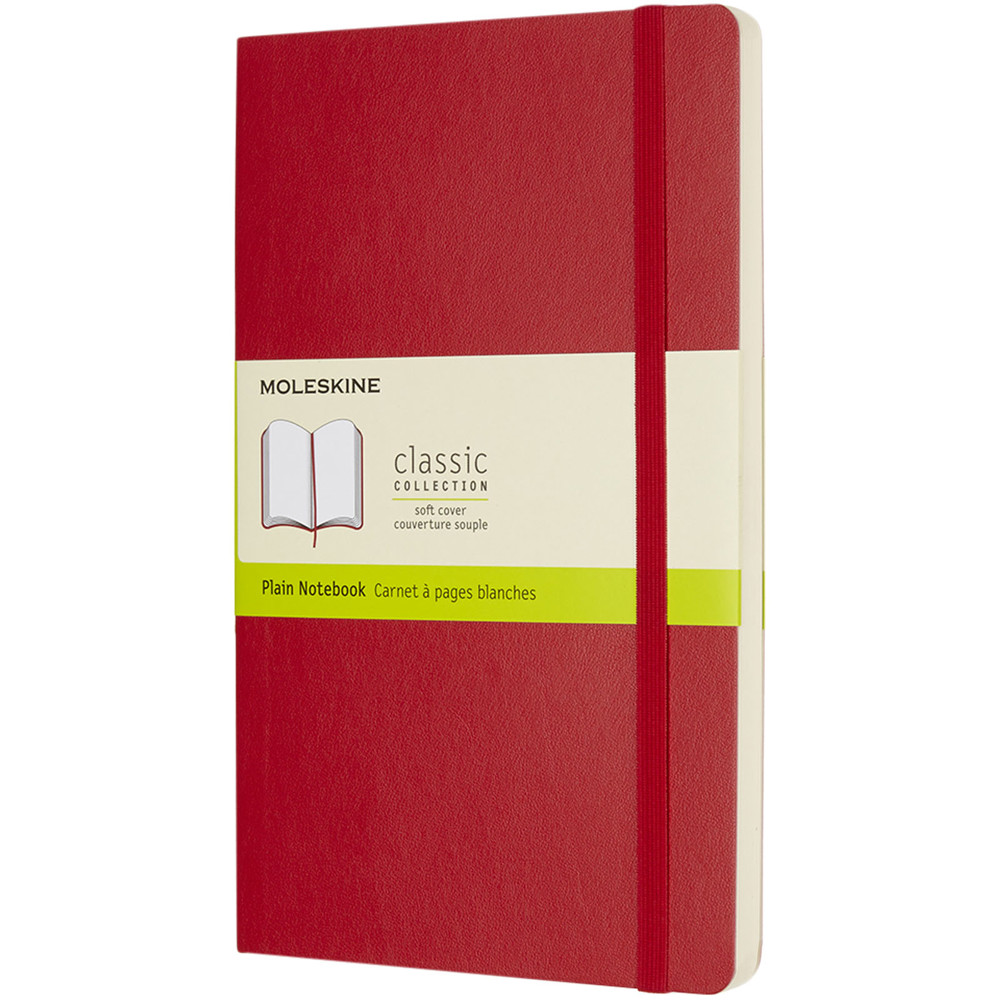 Moleskine Classic Softcover Notizbuch L – blanko scharlachrot