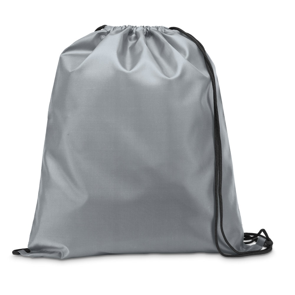 CARNABY Sac à dos 210D avec cordons de serrage noirs gris clair
