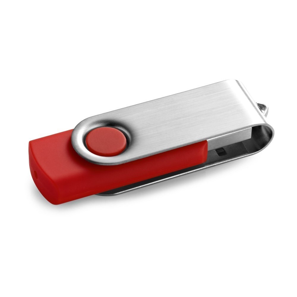 CLAUDIUS 4GB USB-Stick 4 GB mit Metallclip rot