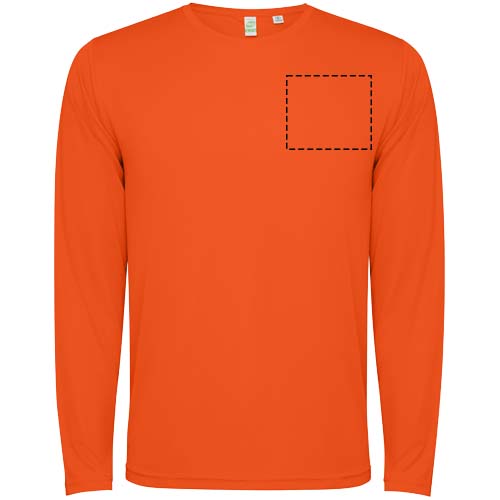T-shirt Estoril à manches longues pour enfant Fire orange