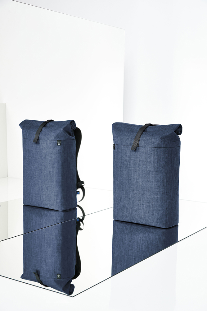 Notebook-Rollrucksack EUROPE blau meliert