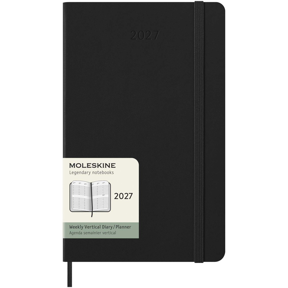 Agenda L vertical 12 mois Moleskine à couverture rigide