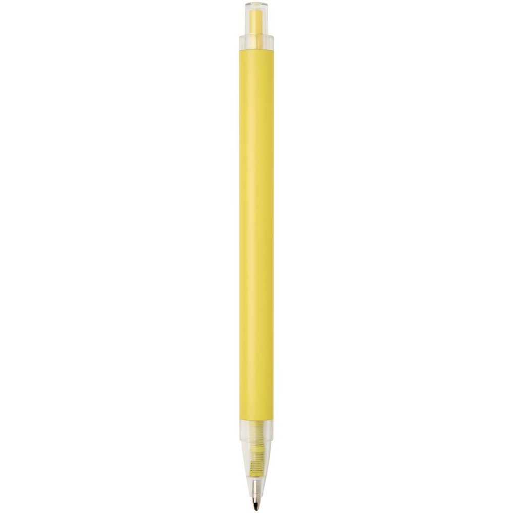 Stylo à bille Spectrum en aluminium recyclé (encre bleue) jaune