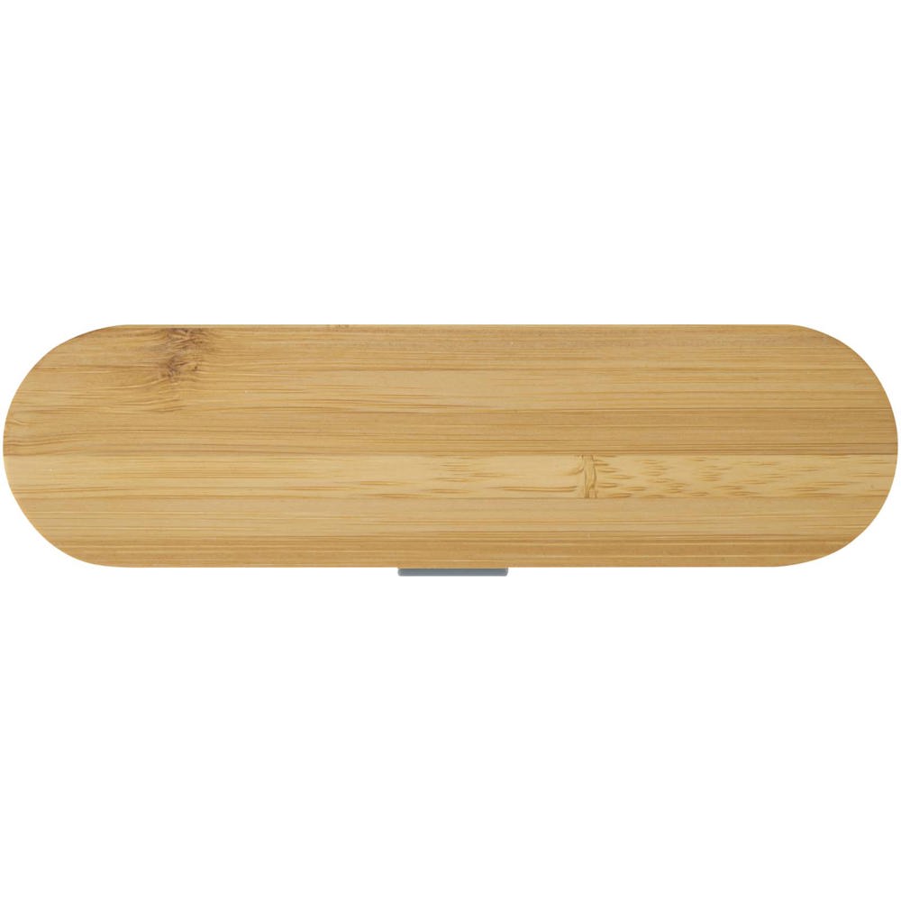 Ensemble de couverts Runa avec couvercle en bambou Gris ardoise