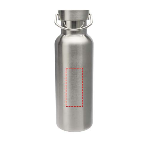 Thor 500 ml RCS-zertifizierte Trinkflasche aus Edelstahl silber