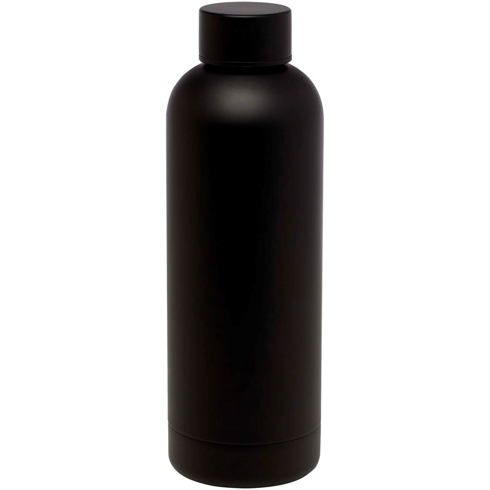 Bouteille isotherme avec isolation par le vide Spring 500 ml en cuivre inoxydable recyclé certifié RCS Noir