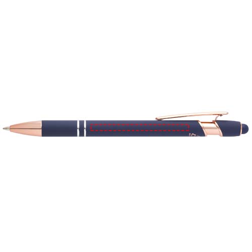 Stylo bille Nanna avec finition or rose Bleu océan
