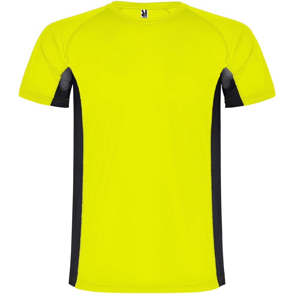 Shanghai Sport T-Shirt für Kinder Fluor Yellow, schwarz