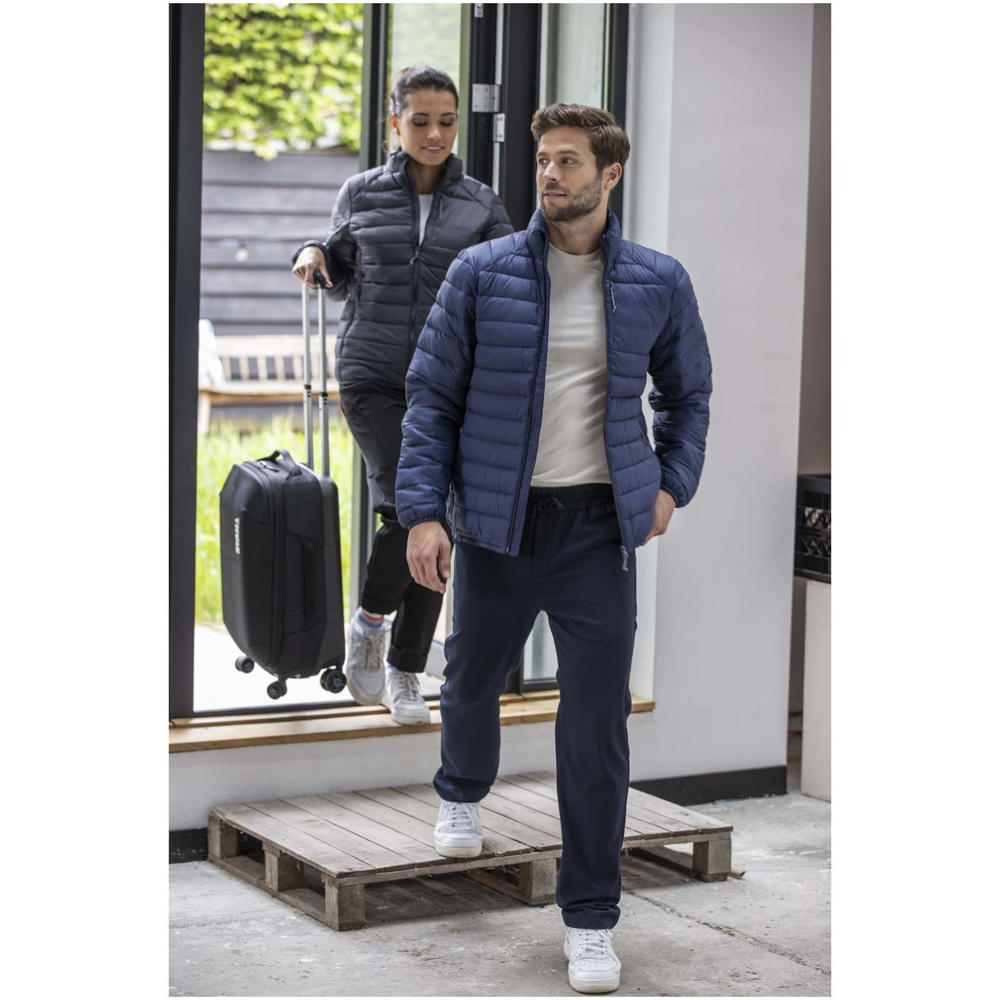 Athenas recycelte wattierte Jacke für Herren schwarz