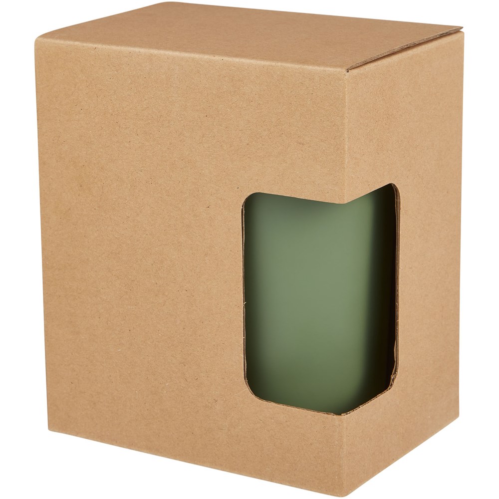 Nordia 400 ml doppelwandiger Becher aus Recyclingmaterial heather grün