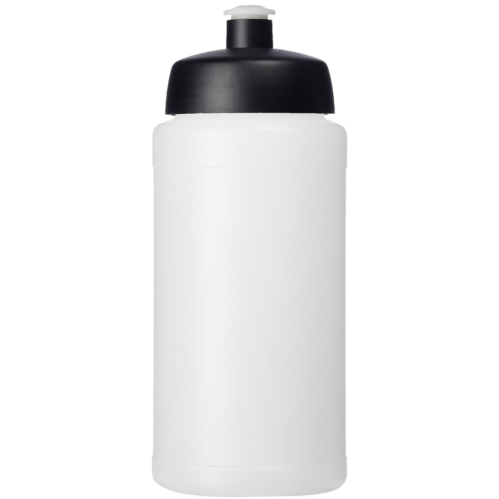 Baseline® Plus 500 ml Sportflasche schwarz, transparent weiss