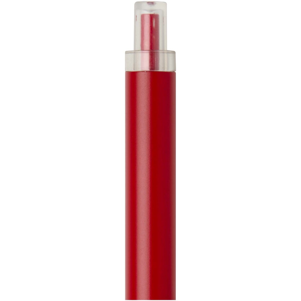 Stylo à bille Spectrum en aluminium recyclé (encre bleue) rouge