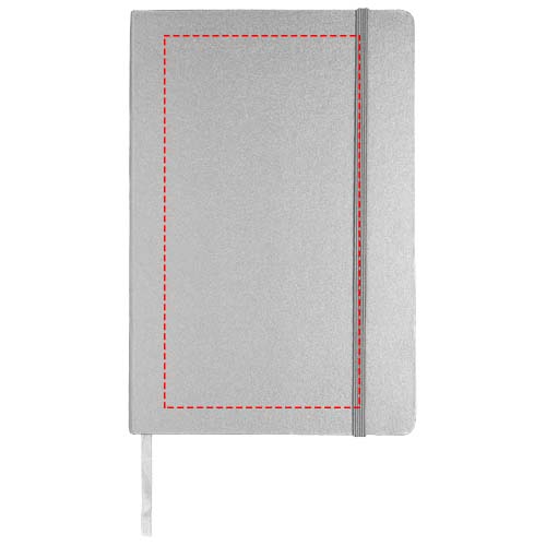 Carnet de notes Classic format A5 à couverture rigide Argent