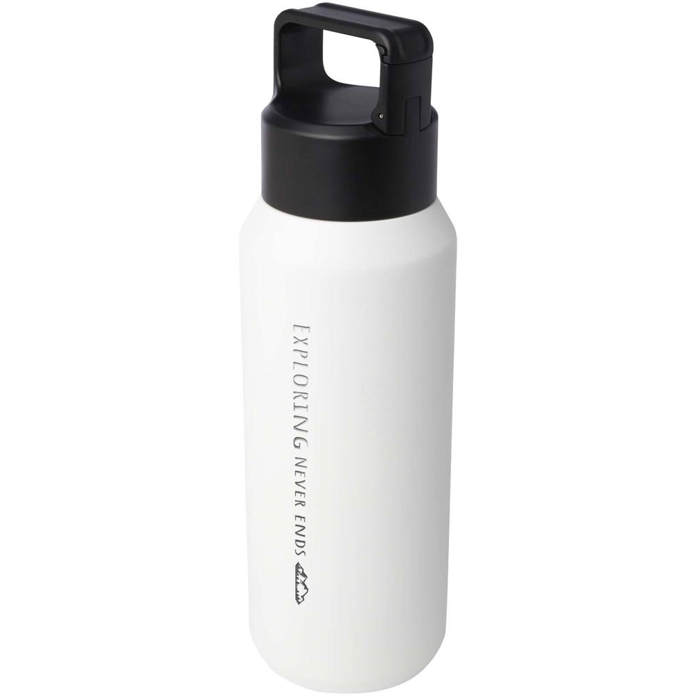 Astra 600 ml RCS-zertifizierte Kupfer-Vakuum Isolierflasche aus recyceltem Edelstahl (Kohlensäure geeignet) weiss
