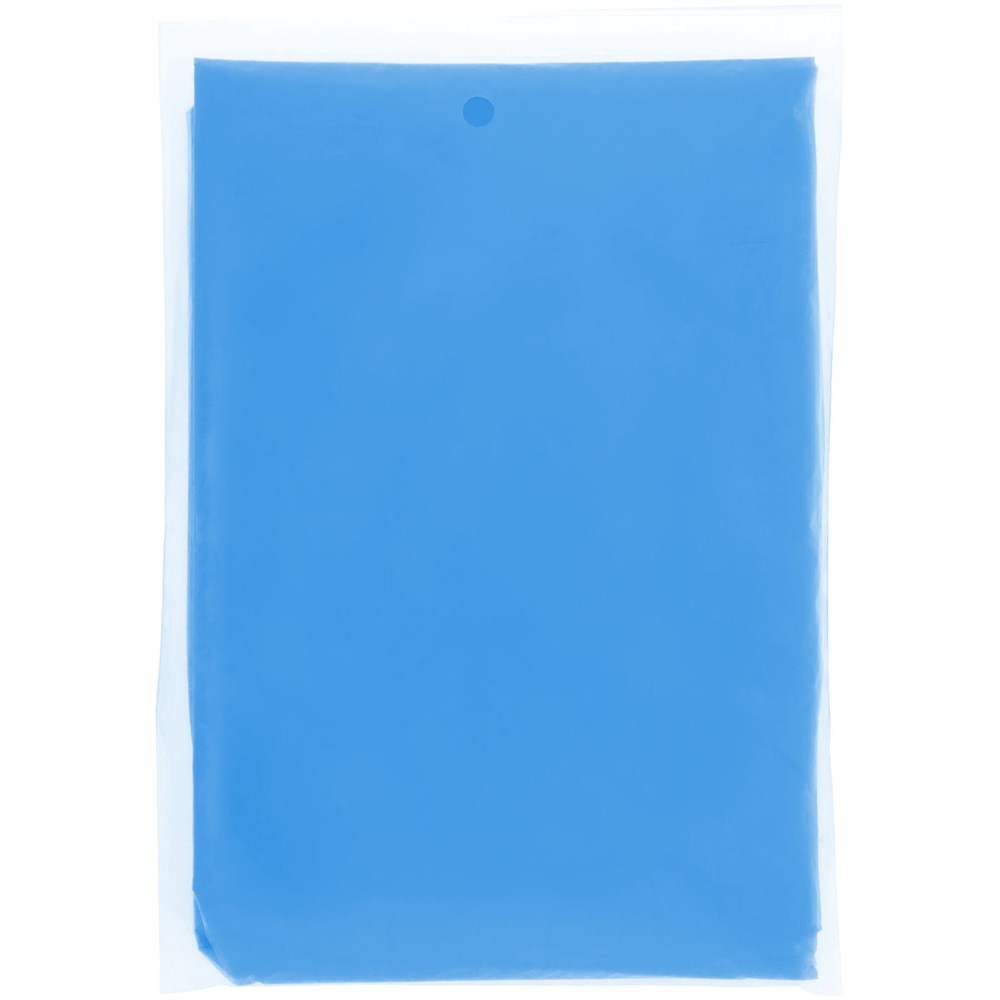 Mayan Regenponcho mit Aufbewahrungstasche aus recyceltem Kunststoff royalblau
