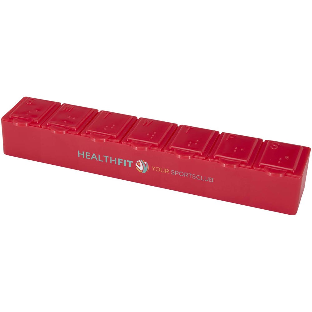 Dose 7 Tage Multivitamin Organizer rot