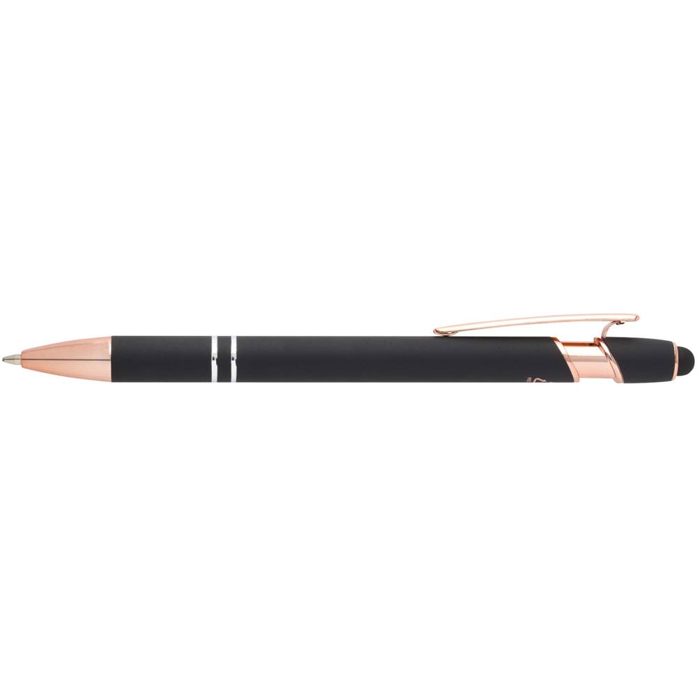Nanna Kugelschreiber mit Roségold Finish schwarz