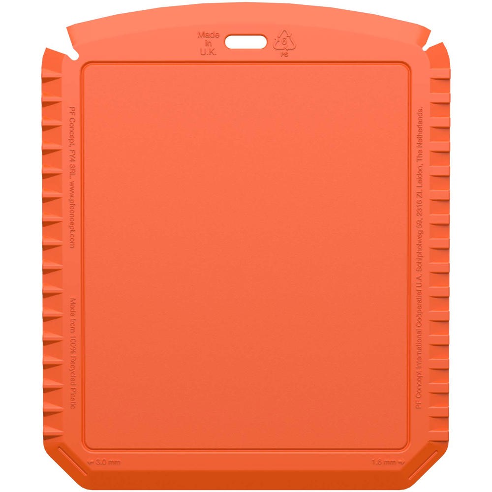Grattoir à glace Thrym rectangulaire et en plastique recyclé Orange