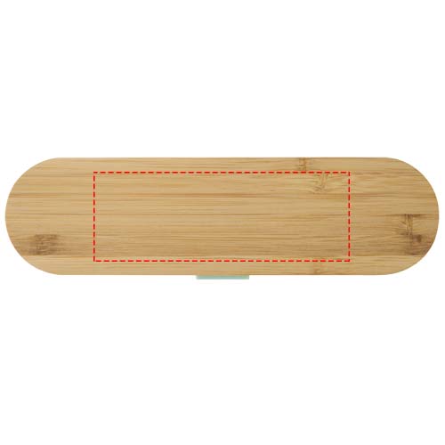 Ensemble de couverts Runa avec couvercle en bambou Menthe