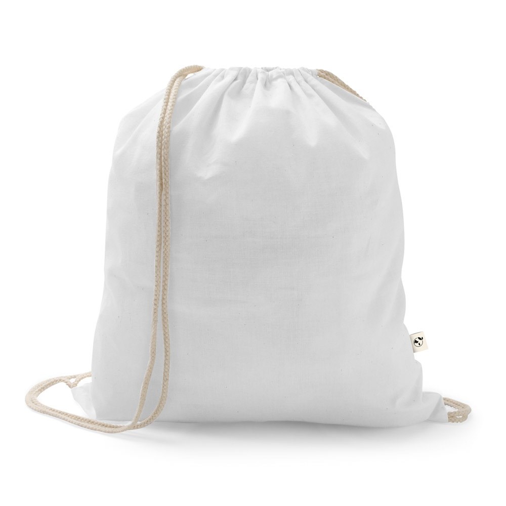 ISTANBUL Rucksack aus recycelter Baumwolle (70%), Polyester (30% rPET) (150 g/m²) weiss