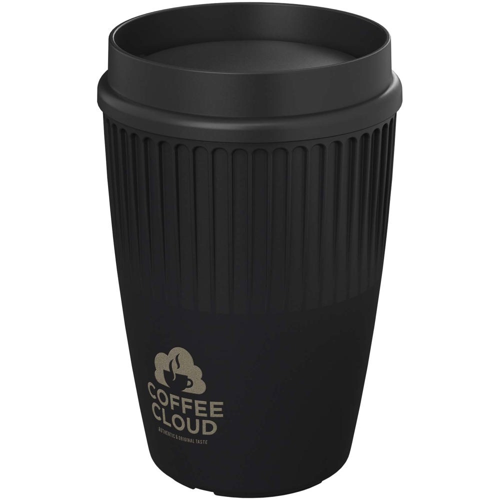 Gobelet Cirrus de 350 ml avec couvercle 360° Noir