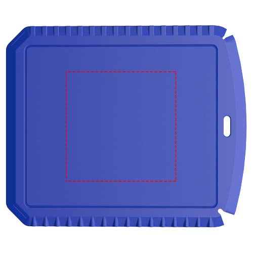 Grattoir à glace Thrym rectangulaire et en plastique recyclé Bleu