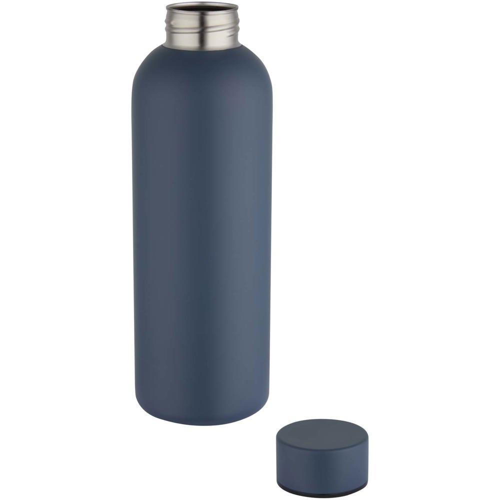 Bouteille d’eau Spring de 750 ml en acier inoxydable recyclé certifié RCS à simple paroi Bleu hale