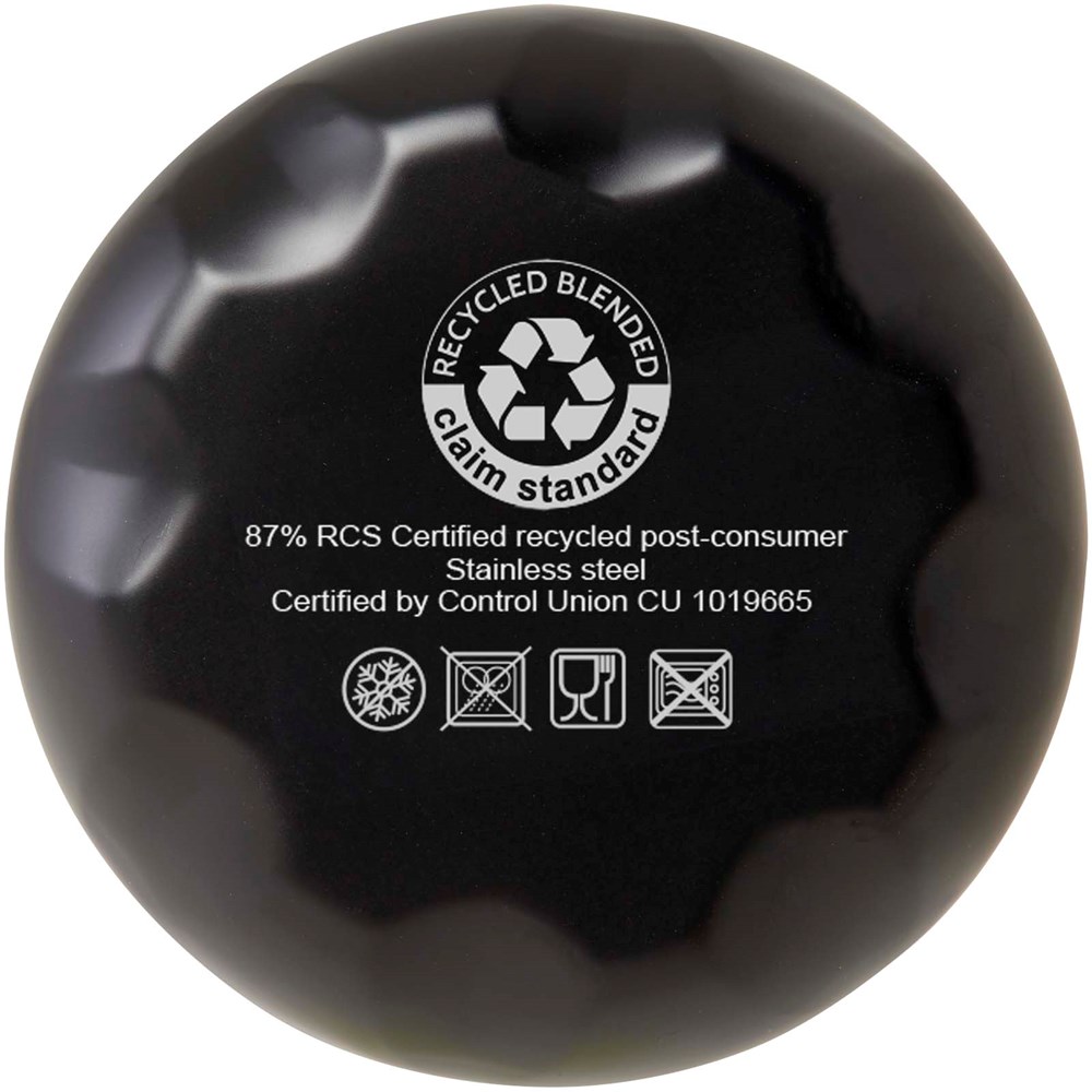 Bouteille isotherme sous vide Cove de 500 ml en cuivre et acier inoxydable recyclé certifié RCS  Noir