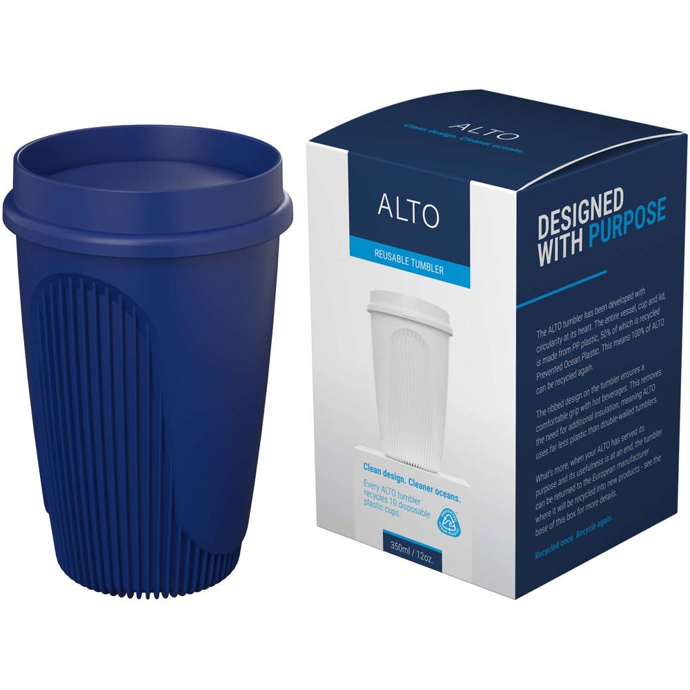 Gobelet Alto POP de 350 ml avec couvercle 360° Bleu