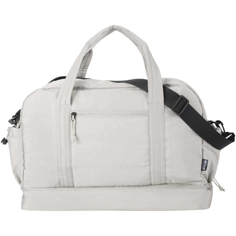 Sac de voyage Puffer recyclé certifié GRS avec fond isolé de 30 L Grès