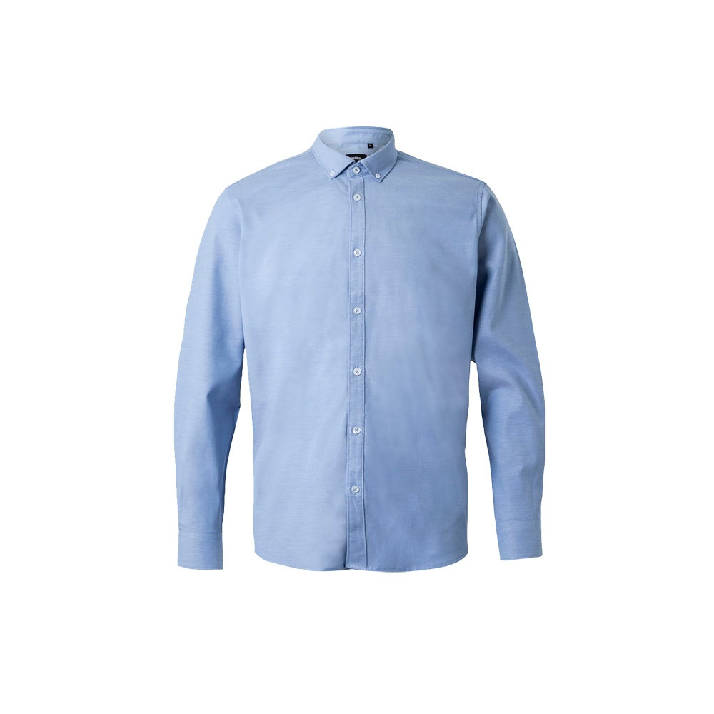 VL PRITHVI MAN. Hemd Oxford (180 g/m²) für Herren, aus Baumwolle (50 %), Polyester (45 %) und Elasth