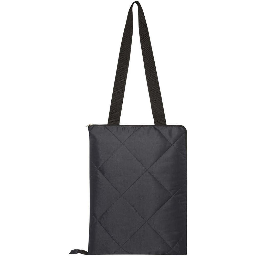 Clary Picknickdecke aus Recyceltem GRS-Polyester Schwarz