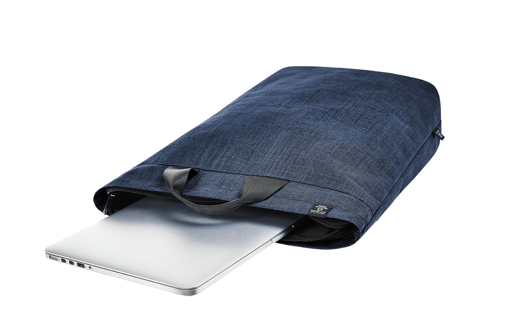 Laptop-Rucksack EUROPE blau meliert