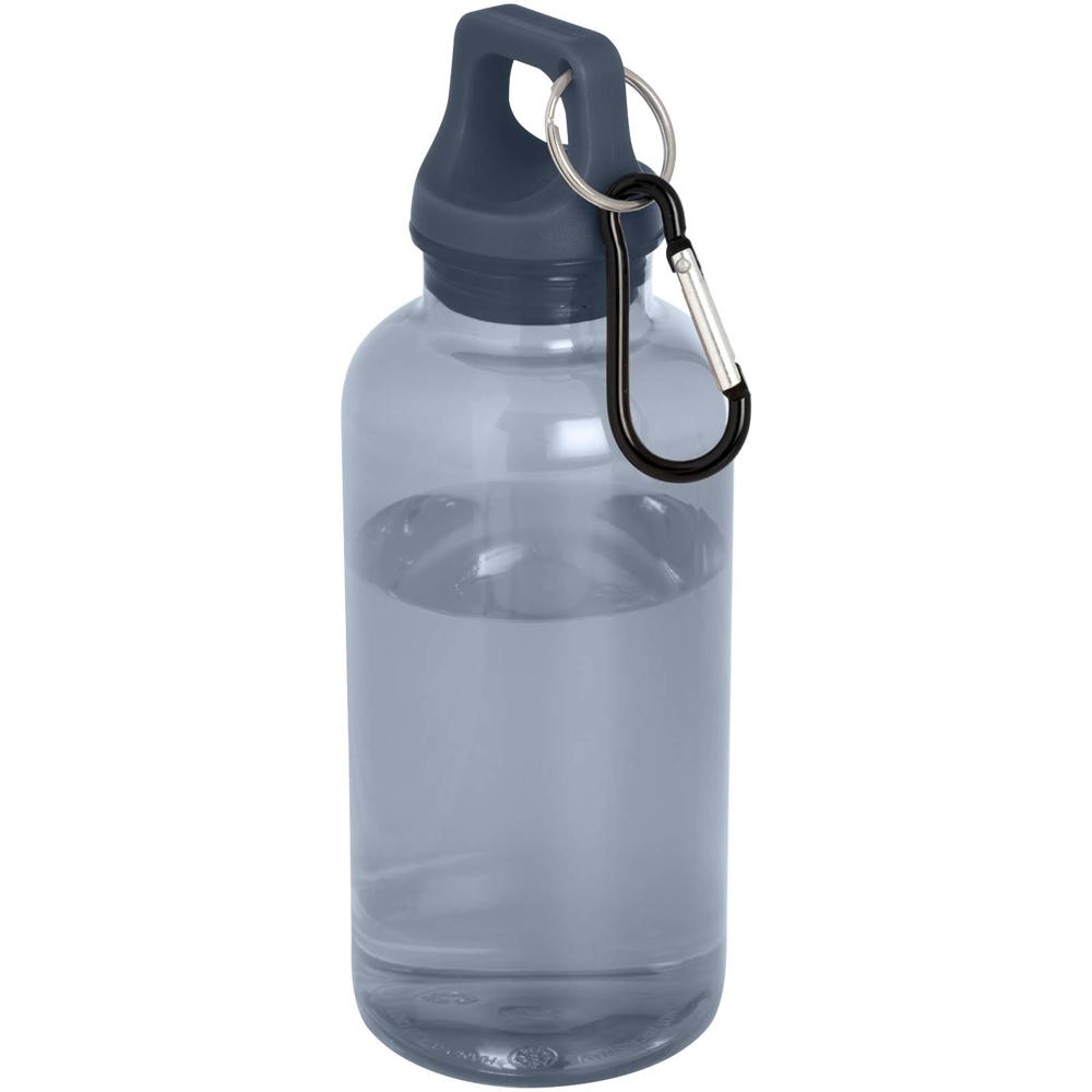 Bouteille d'eau Oregon de 400 ml en plastique recyclé avec mousqueton Bleu hale