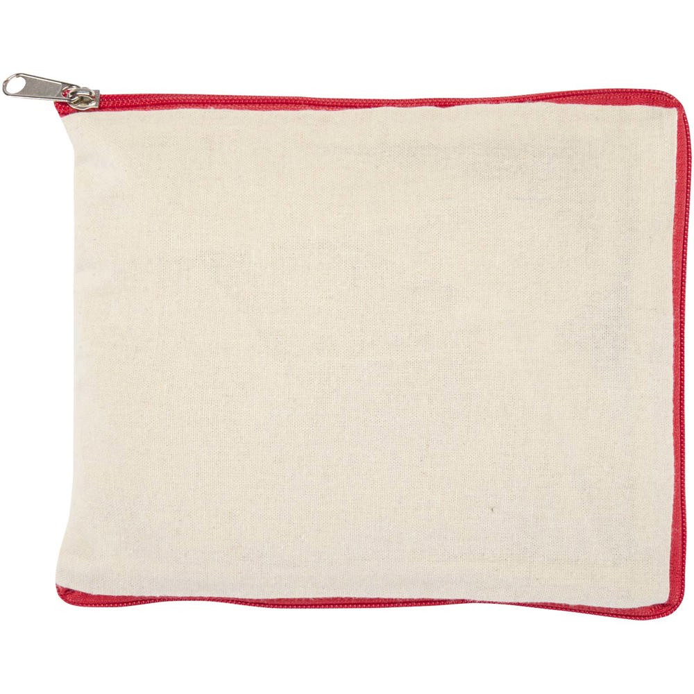 Sac shopping Sierra pliable en coton recyclé GRS 140 g/m2 7 L Naturel, Rouge