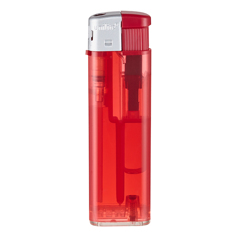 Piezo-Briquet Unilite Frosty rouge