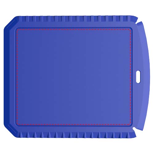 Thrym rechteckiger Eiskratzer aus recyceltem Kunststoff blau