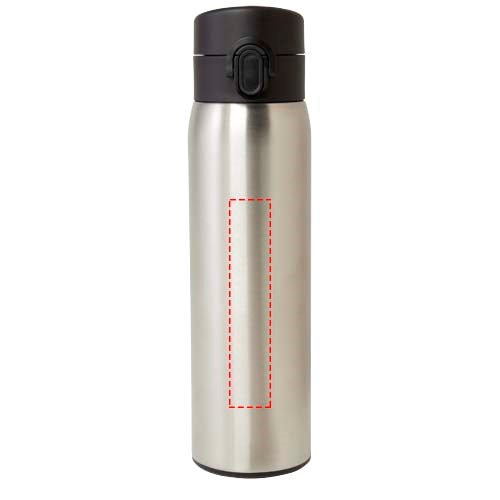 Fiole isotherme Sika de 450 ml en acier inoxydable recyclé certifié RCS Argent
