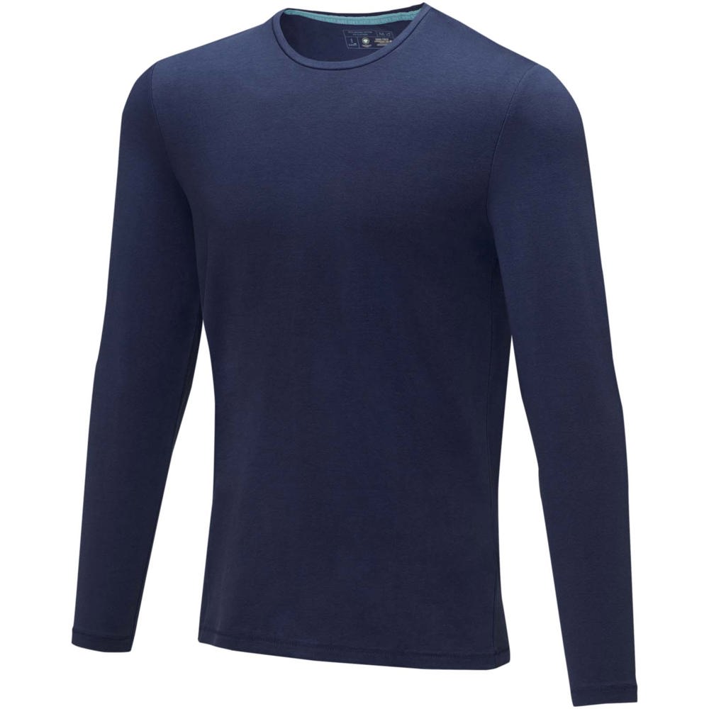 T-shirt bio manches longues homme Ponoka Marine