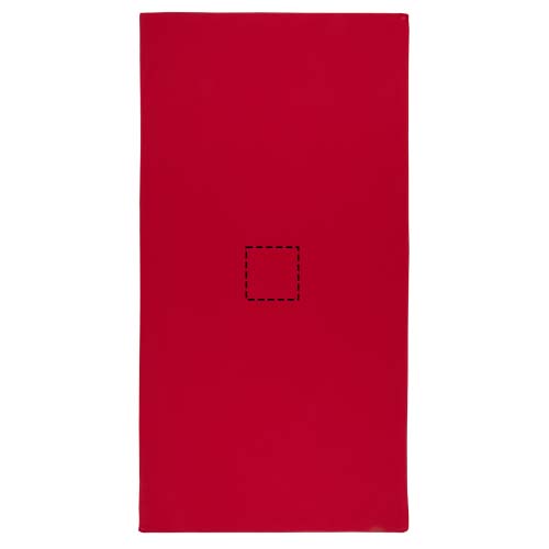 Serviette de sport Lucas en rPET 50 x 100 cm Rouge