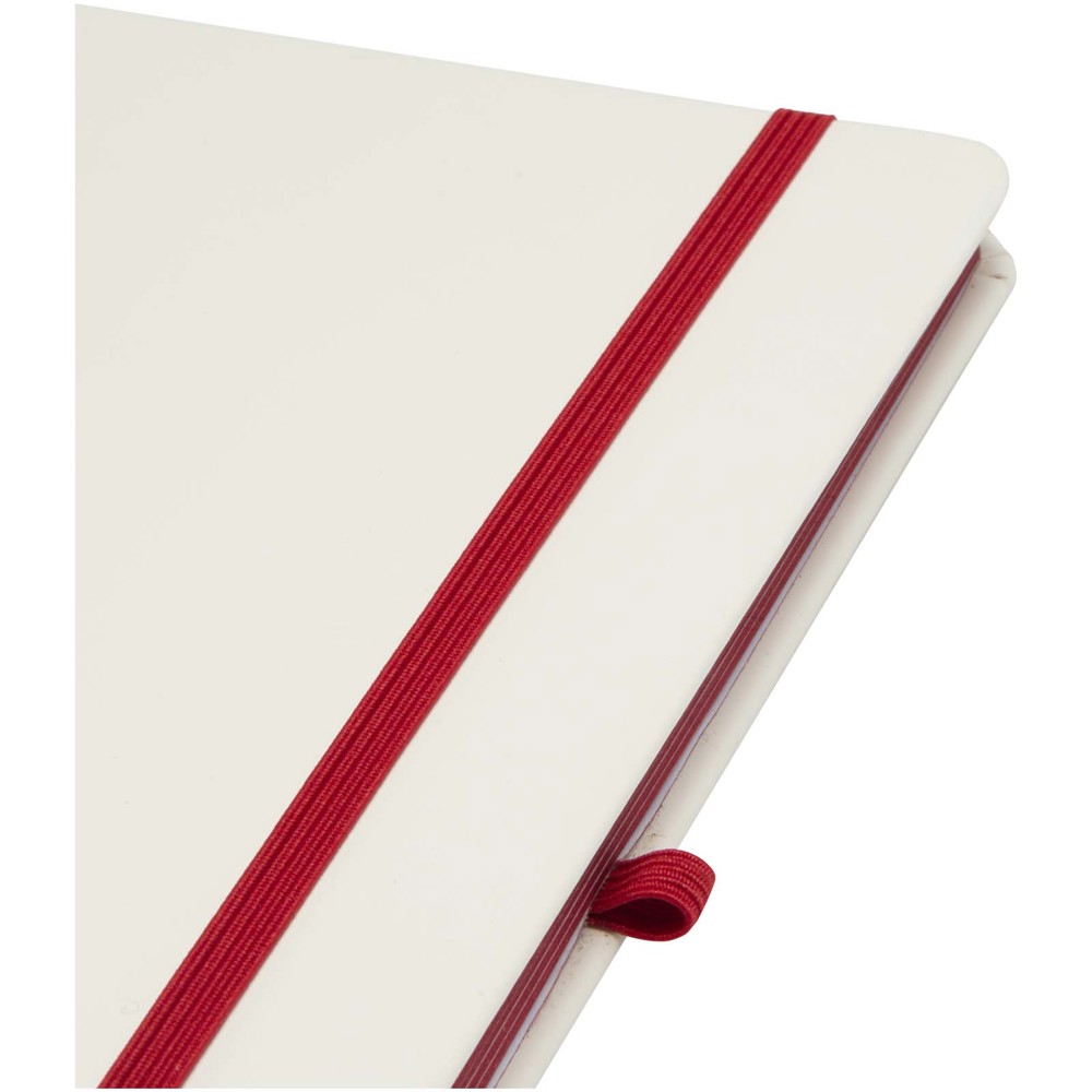 Carnet à couverture rigide Spectrum A5 avec bords colorés rouge
