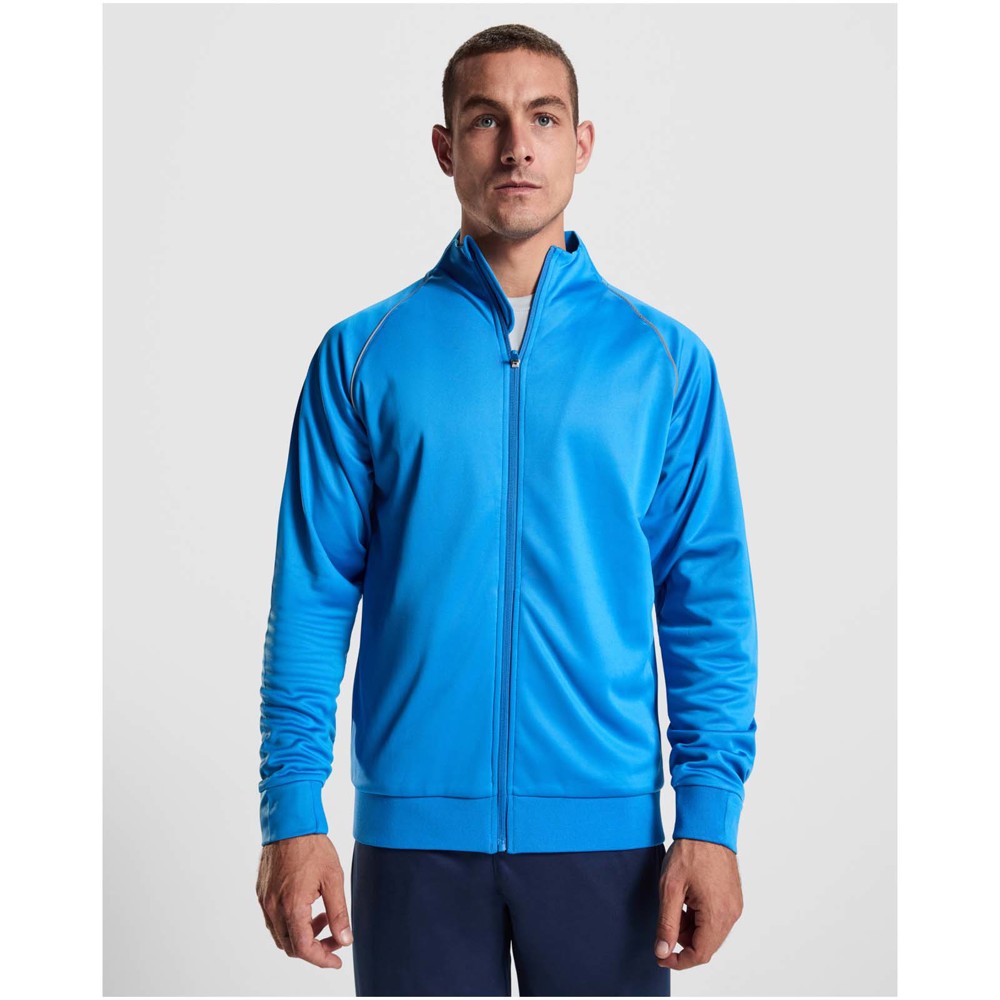 Valier Herren Sweatshirt mit durchgehendem Reissverschluss fluorrosa