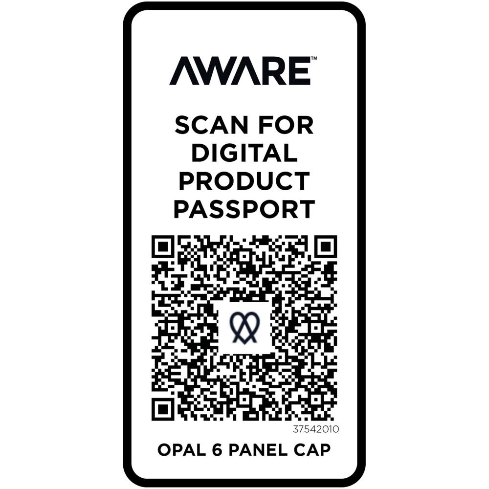Opal 6 Segmenten Aware™ recycelte Kappe weiss