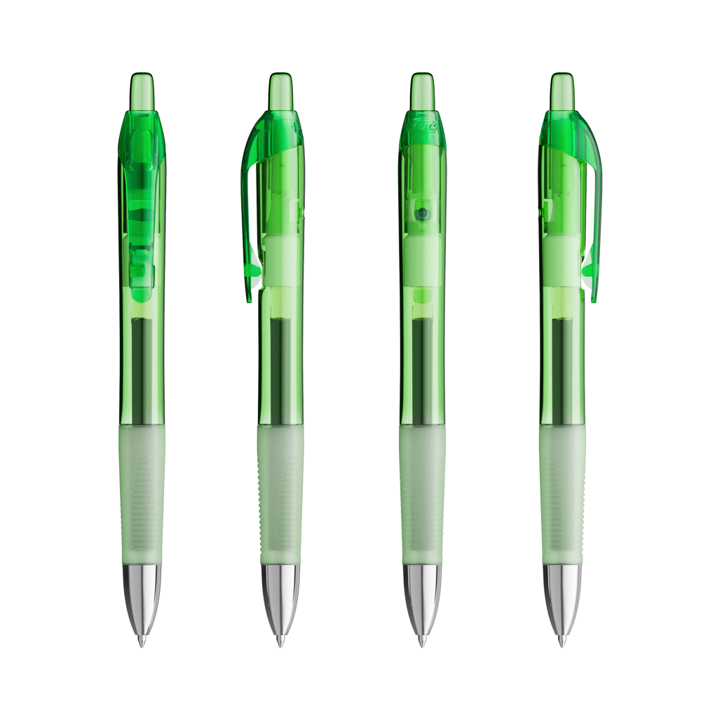 BIC® Intensity® Gel Clic Transparent Grün/ Transparent Grün/ Blaue Tinte