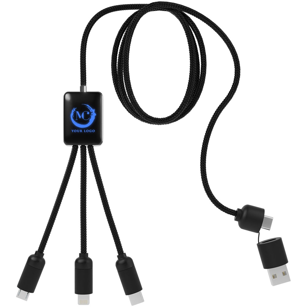 SCX.design C28 Erweitertes 5-in-1-Ladekabel Bleu, Noir