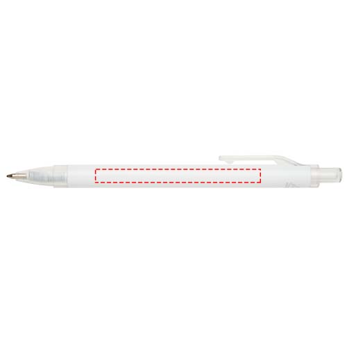Ensemble comprenant un cahier en papier recyclé Spectrum A5 et un stylo à bille blanc