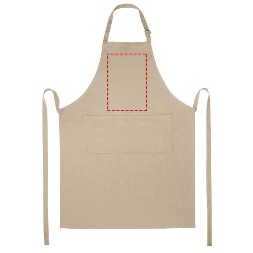 Tablier ajustable Andrea de 240 g/m² avec bretelle réglable au cou Flocons d’avoine