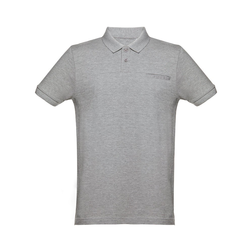 THC DHAKA Polo pour homme Gris clair matte